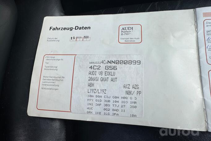 Audi V8 1 generation Sedan